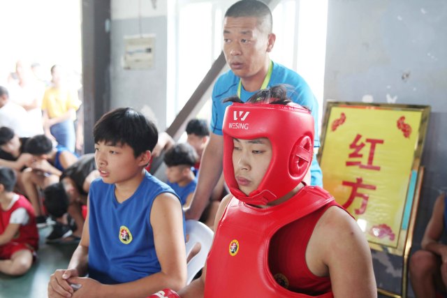 平阳育英体校举行2017年夏季校运会武术散打比赛