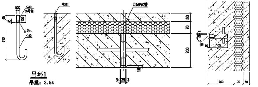 图18 内埋式吊环 图19 脱模埋件 图20 模板埋件