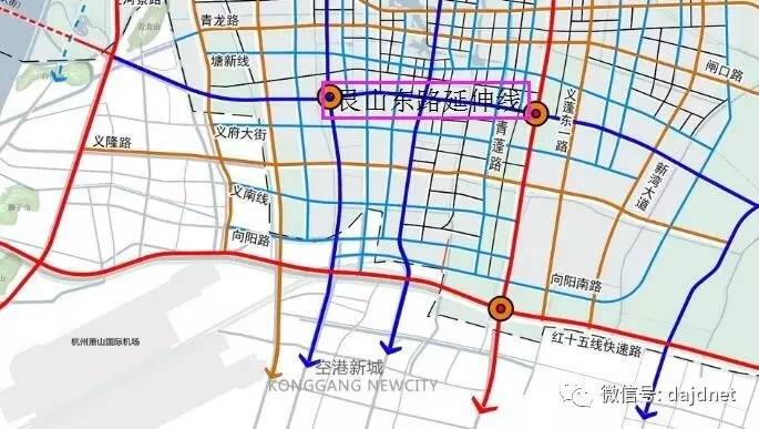 规划艮山东路延伸线还要等3年头蓬路红十五线江东大道2021年建成