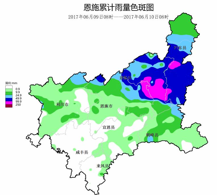 中国湖北恩施地图图片
