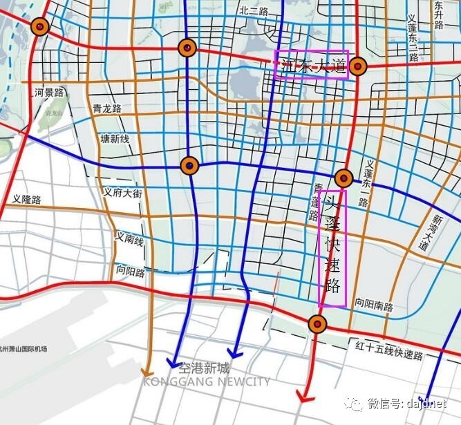 规划艮山东路延伸线还要等3年头蓬路红十五线江东大道2021年建成