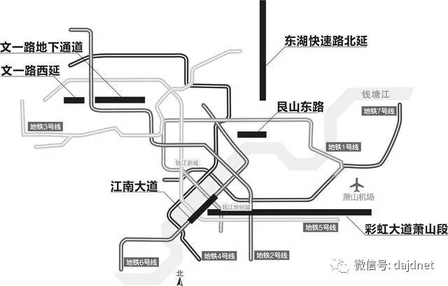 规划艮山东路延伸线还要等3年头蓬路红十五线江东大道2021年建成