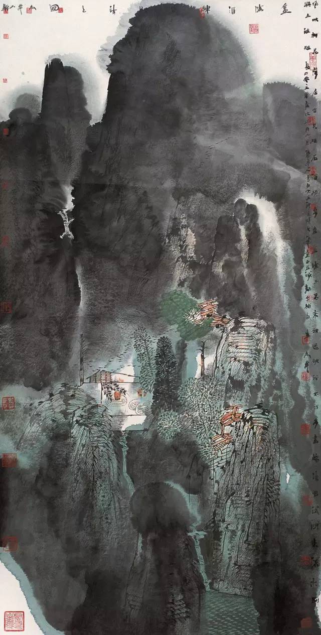 著名画家卢禹舜美术馆作品展正在进行中.