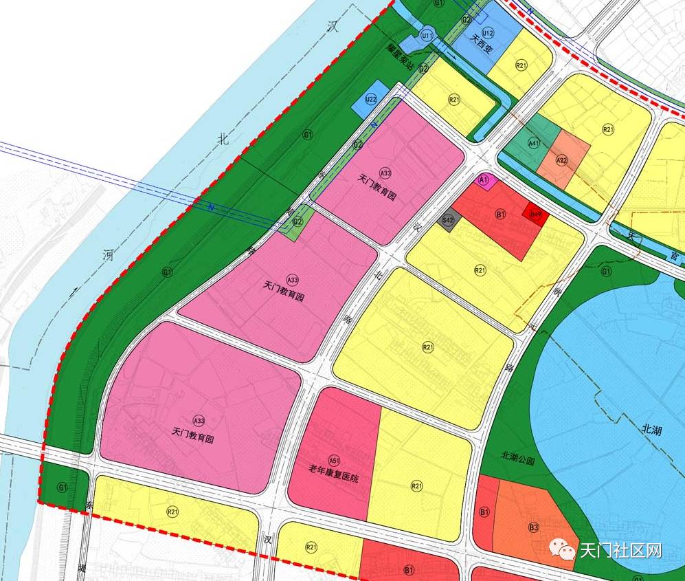 将在北湖片区西侧临汉北河规划教育产业园,占地面积446亩,建成后会