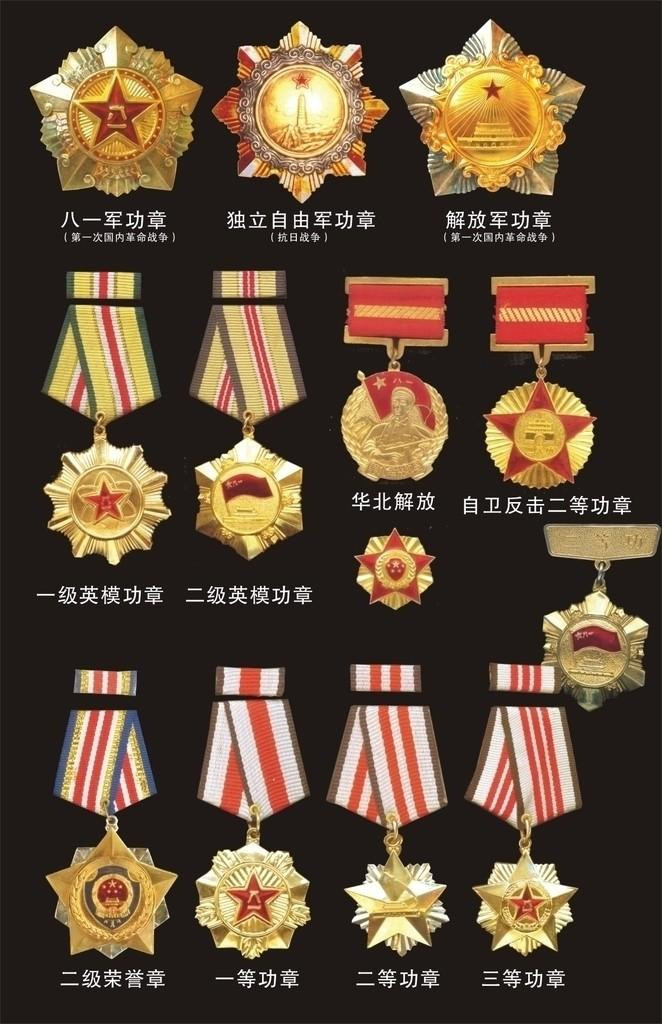 解放军不同时期的军功章,纪念章和徽章!快看!