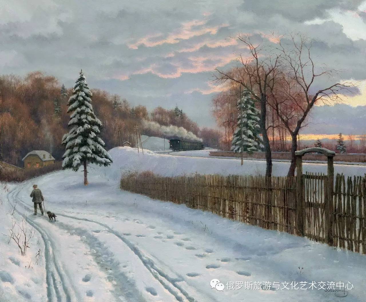 【艺术】俄罗斯画家笔下的雪景油画作品