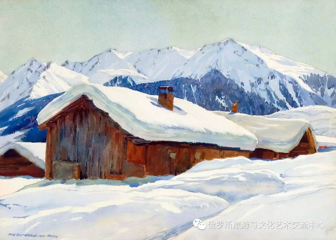 油画冬天雪景图片素材-编号26223160-图行天下
