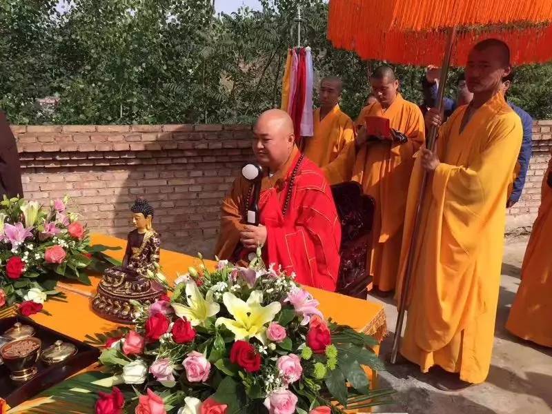 能广法师应邀前往天水市关子镇石门寺祝贺常仁法师荣膺住持