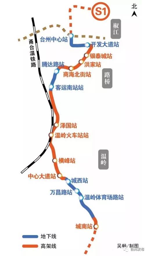 9,台州市域铁路s1线一期
