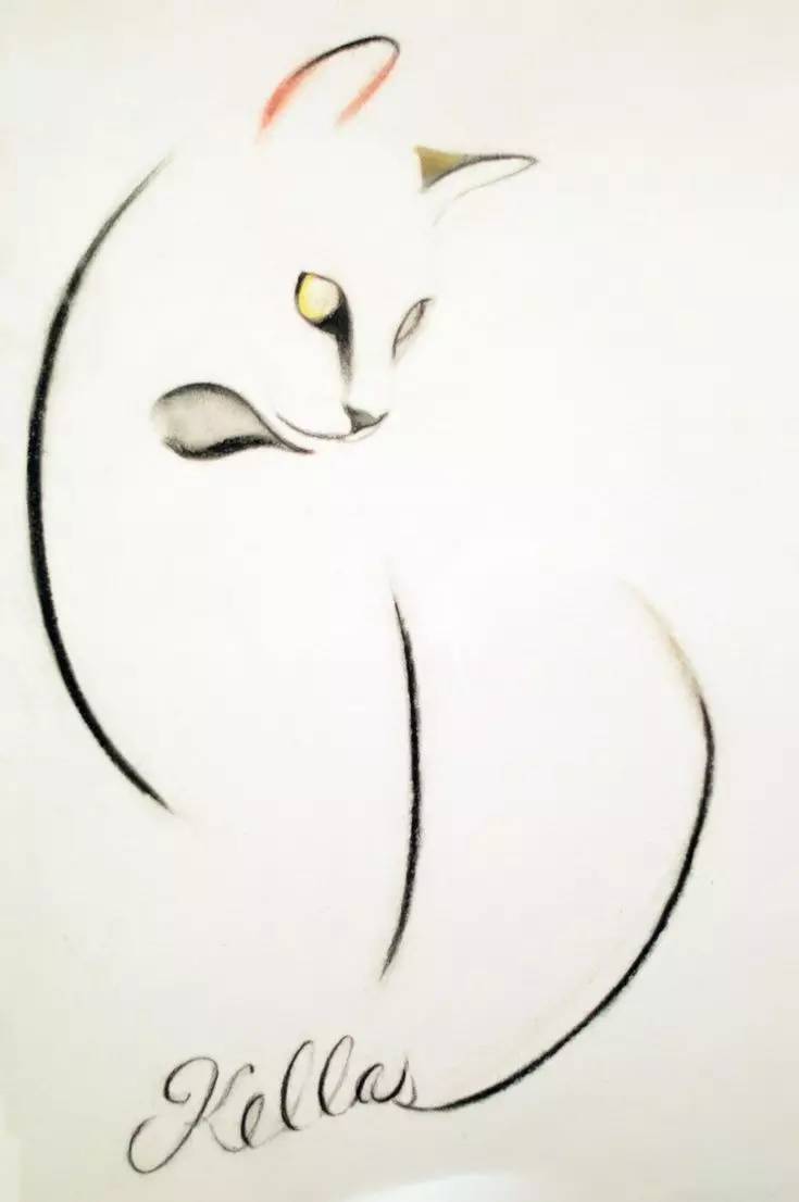 猫咪绘画 艺术家 kellas campbell