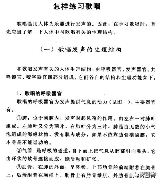 怎样练习歌唱:(一)歌唱发声的生理结构