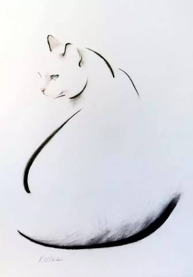 猫咪绘画 艺术家 kellas campbell