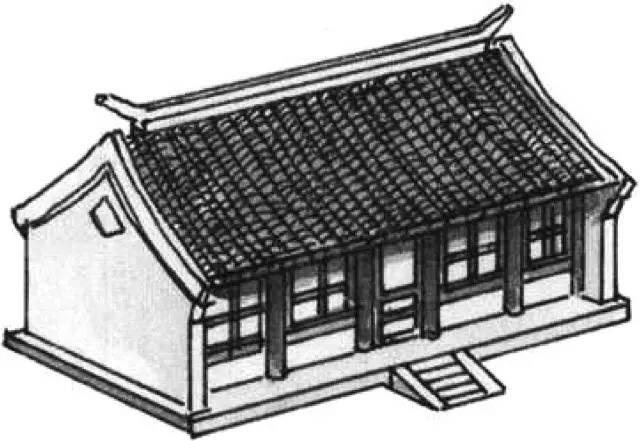 如图:硬山建筑