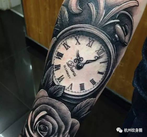 tattoo纹身素材怀表