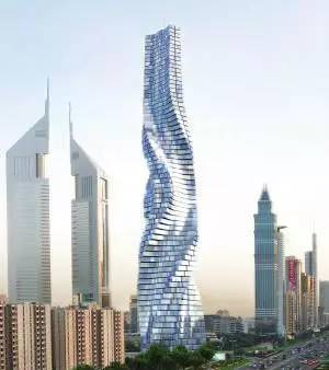 前沿| 迪拜在建世界首个风力发电旋转摩天大楼 360度