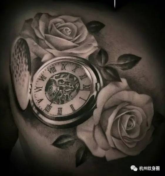 tattoo纹身素材怀表