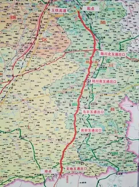 军事 正文  ▲路线起于玉林至铁山港高速公路玉林南互通,途径陆川县图片