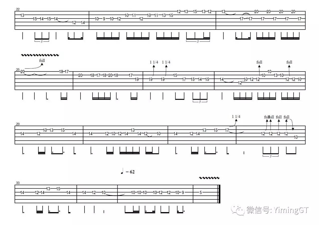 隐形的翅膀尾奏吉他教学曲谱_吉他入门曲谱(4)