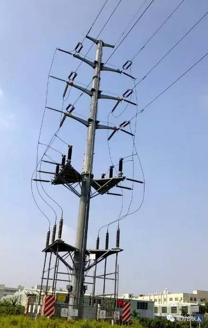 输电线路各种电缆终端杆塔 ,你能分清楚吗?