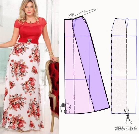 图纸集 | 30张连衣裙 大摆裙的裁剪图合集