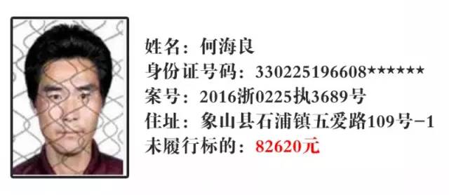 象山又一批老赖被曝光,小心这些人跟你借钱!快看有你让认识的没?