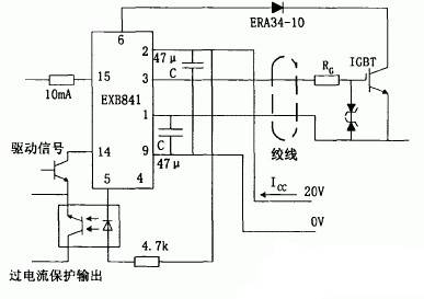 几种igbt驱动电路的保护电路原理图