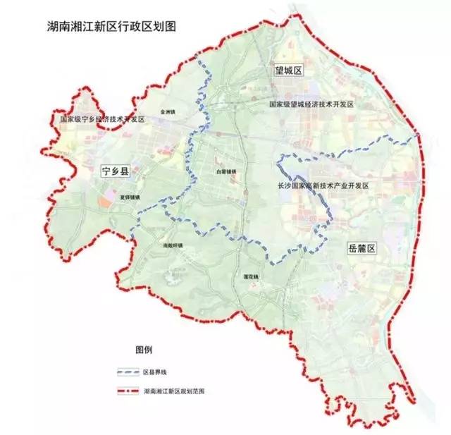 长沙重磅湘江新区地图首次公布规划细节史上最全