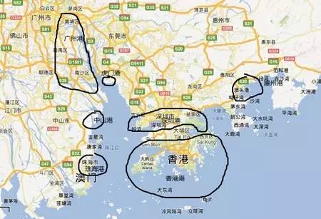 广州港,深圳港,香港港,虎门港,珠海港,中山港,惠州港……它们与高铁图片