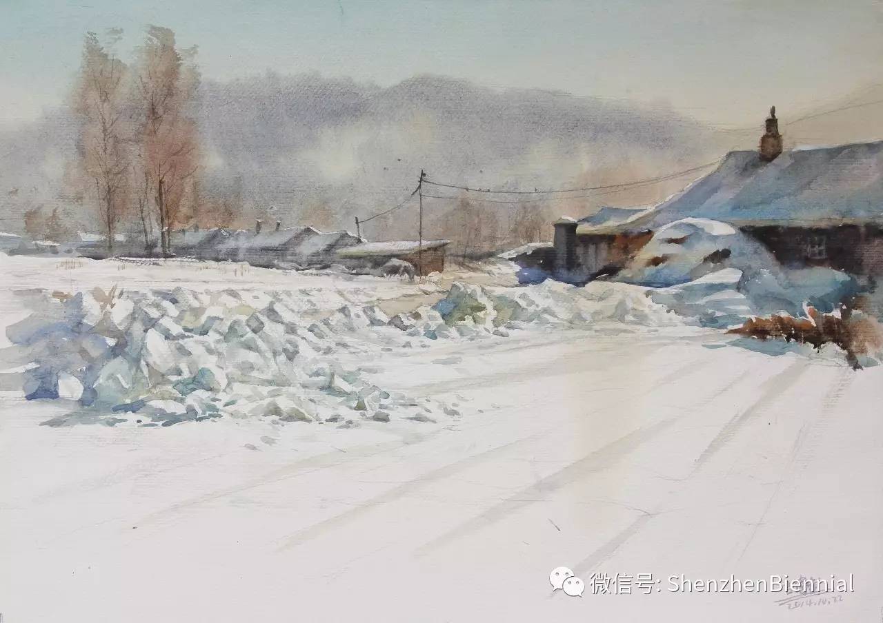 东北那旮沓的人与景:吉伟水彩画作品