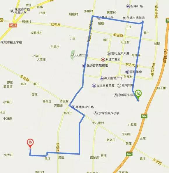 福利永城市116路最新公交路线附导航图出炉赶快收藏