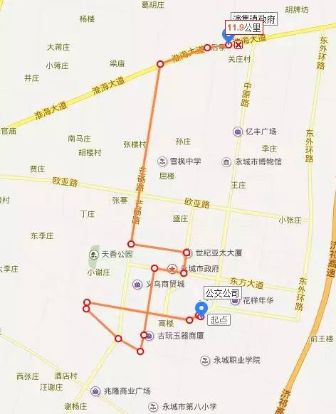 【福利】永城市1—16路最新公交路线(附导航图)出炉!