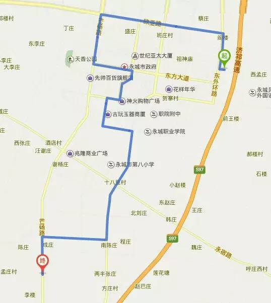 【福利】永城市1—16路最新公交路线(附导航图)出炉!赶快收藏