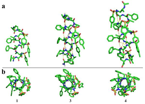 图1. 化合物1,3和4的x-射线单晶结构图.图片来源:jacs