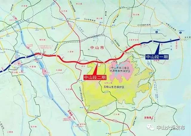 连接深中通道,中山首条负责筹建的高速公路,在马鞍岛