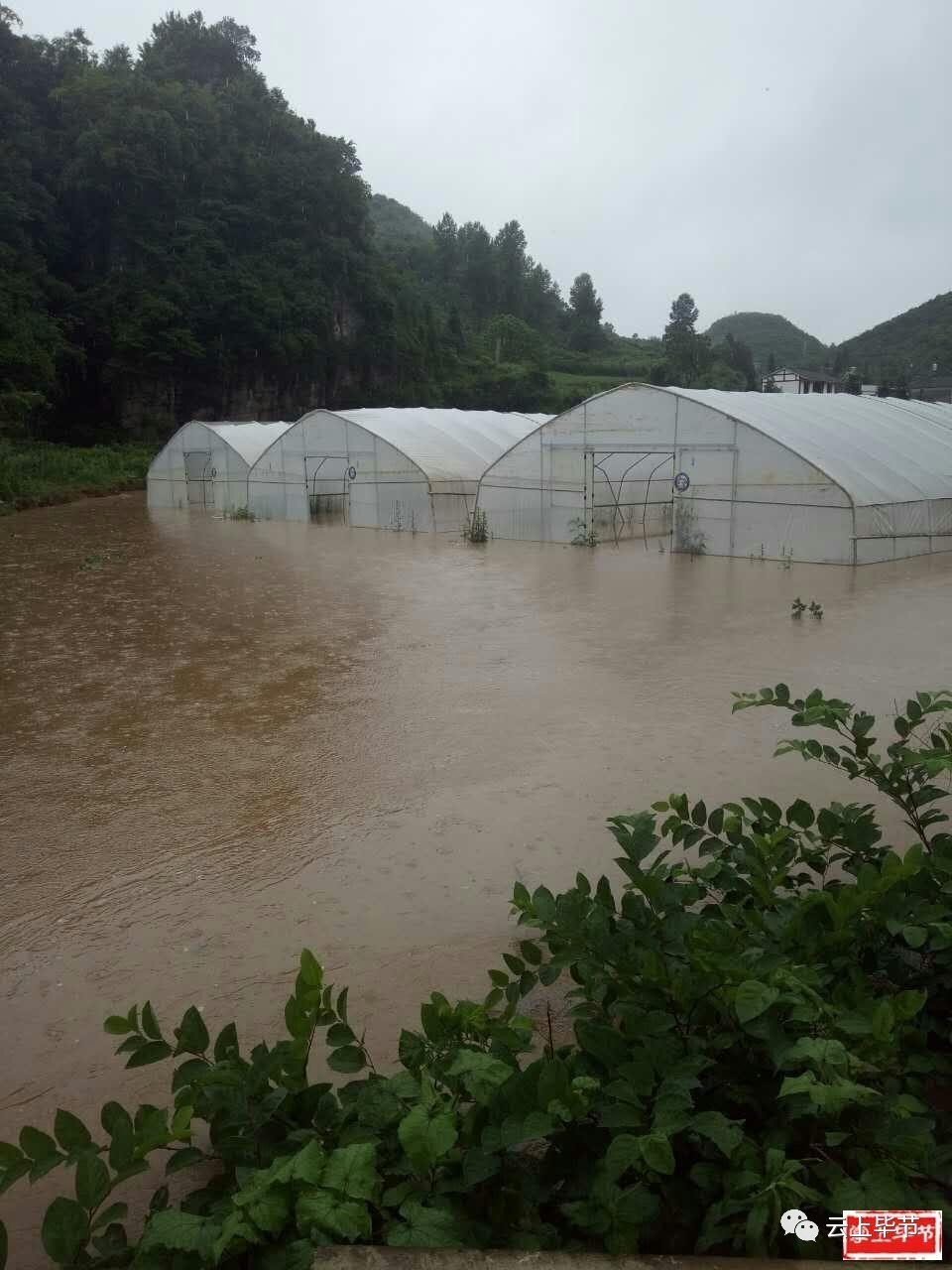 海子街镇白杨林社区,民警拉起警戒线,以防出现安全事故