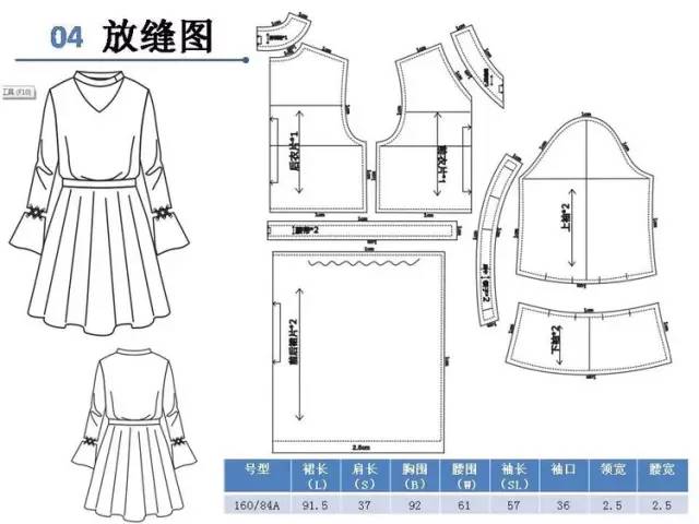 女装样板设计与制作优秀作品赏析(款式图-工艺单-