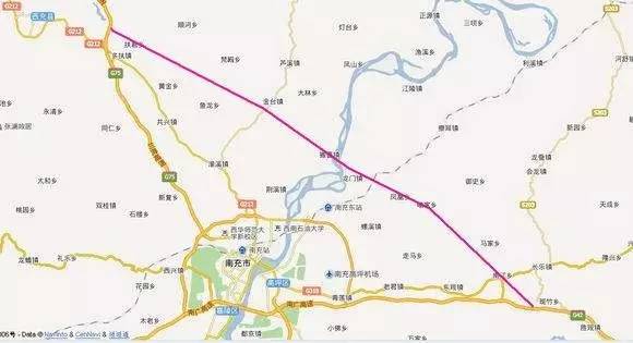 与南大梁高速公路相接,经蓬安县,仪陇县,南部县,止于阆中市,与广南图片