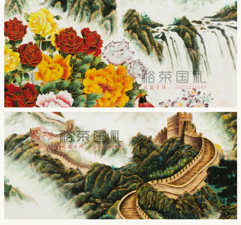 张同禄《源脉》掐丝景泰蓝画 <wbr><wbr>家居挂饰画 <wbr><wbr>赏画 <wbr><wbr>收藏画