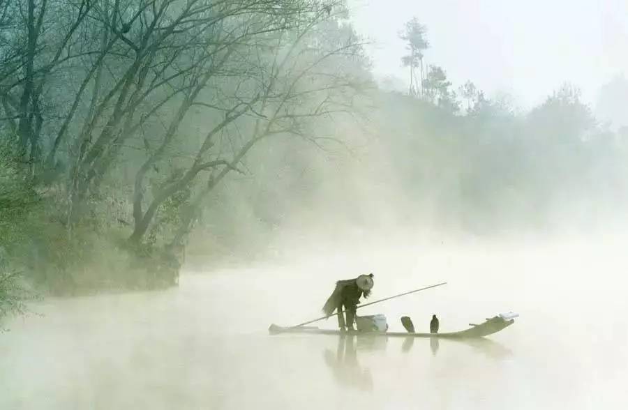 青箬笠,绿蓑衣, 斜风细雨不须归.|每日一经