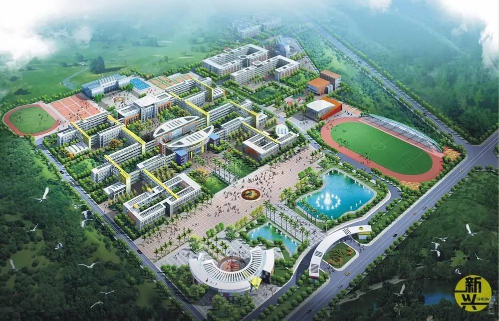 厉害的学校有何来头呢 我们一起看看 新兴县惠能中学校园占地515亩,由