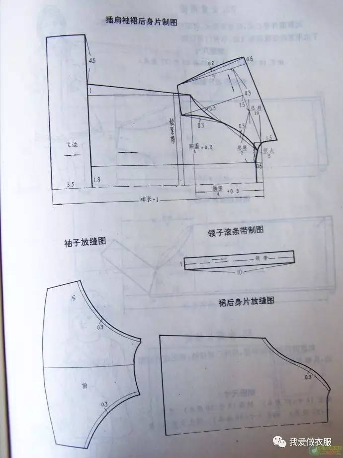 保暖内衣裁剪图及公式_连衣裙裁剪公式及图解(3)