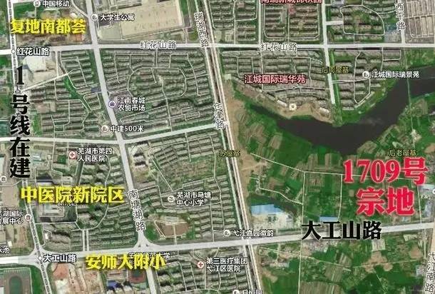 交通方面 地块靠近建设中的芜湖市轨道交通1号线设立的"大工山路"站