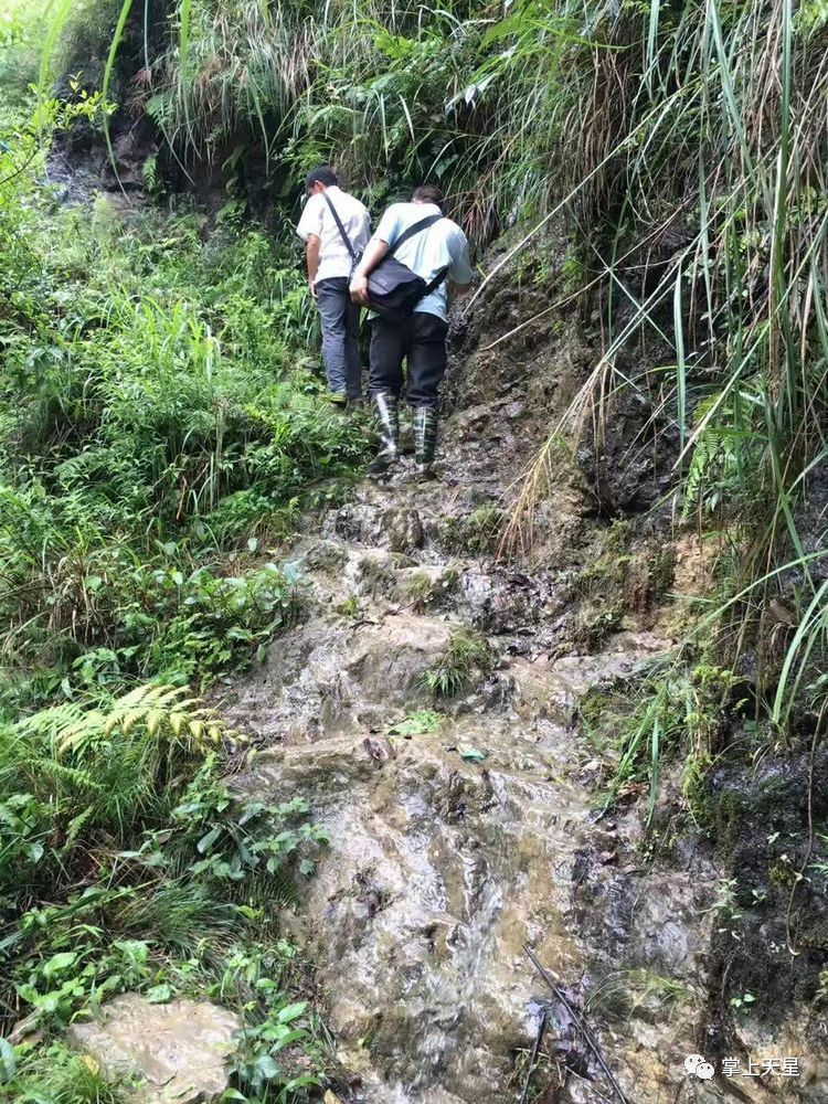 山在高路在陡都挡不住我们入户的步伐.