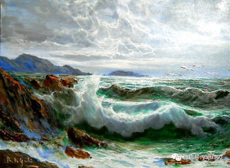 海景油画 意大利bruno.di.giulio作品欣赏