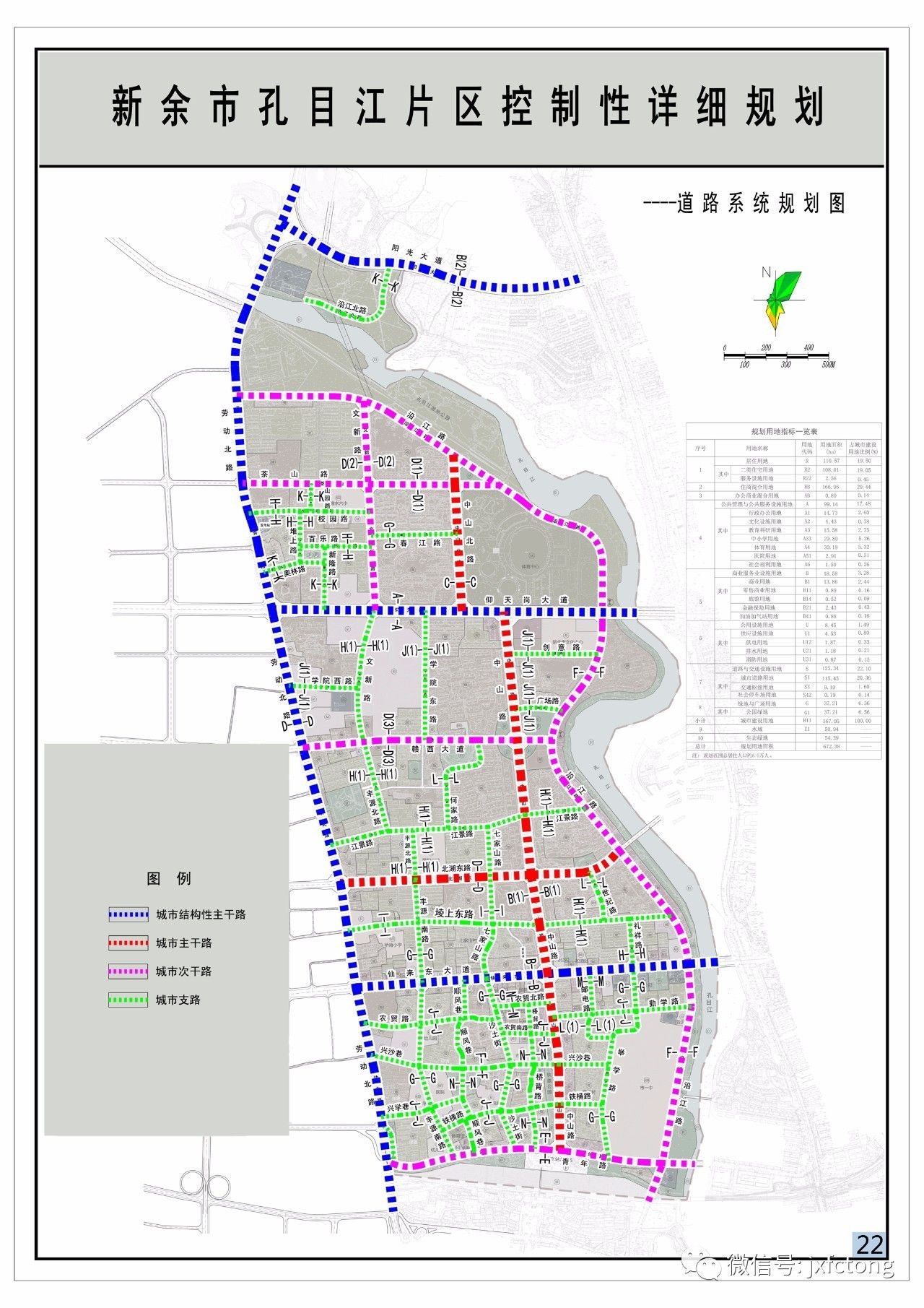 《新余市孔目江片区控制性详细规划》批前公示公告