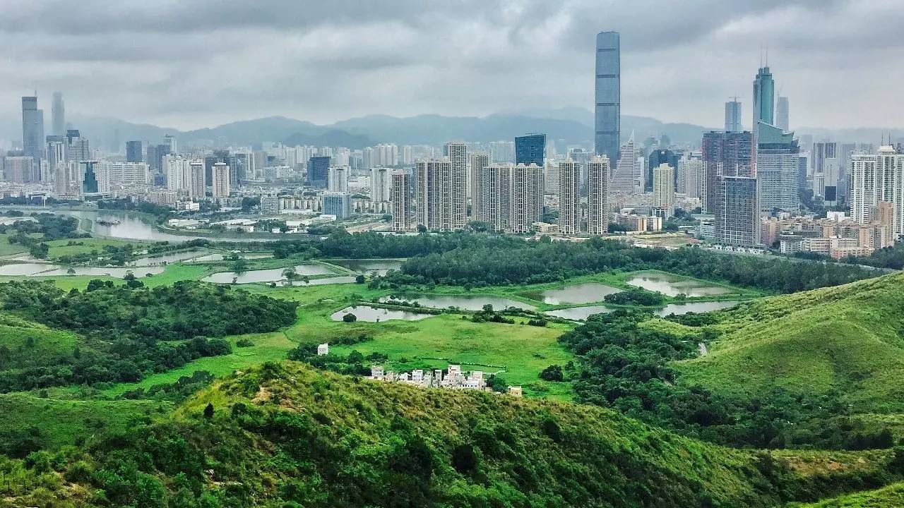 繁华的深圳荒凉的香港二