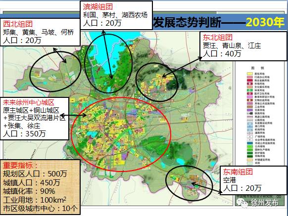 与2020年规划相比,增加了 贾汪大吴双楼港片区,铜山区张集镇,开发区图片