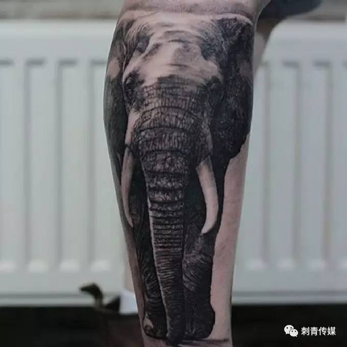 女生纹身纹大象好不好
