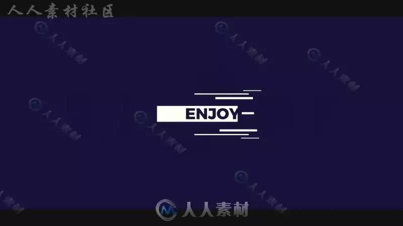 创意几何文字排版企业公司宣传片logo演绎ae模版