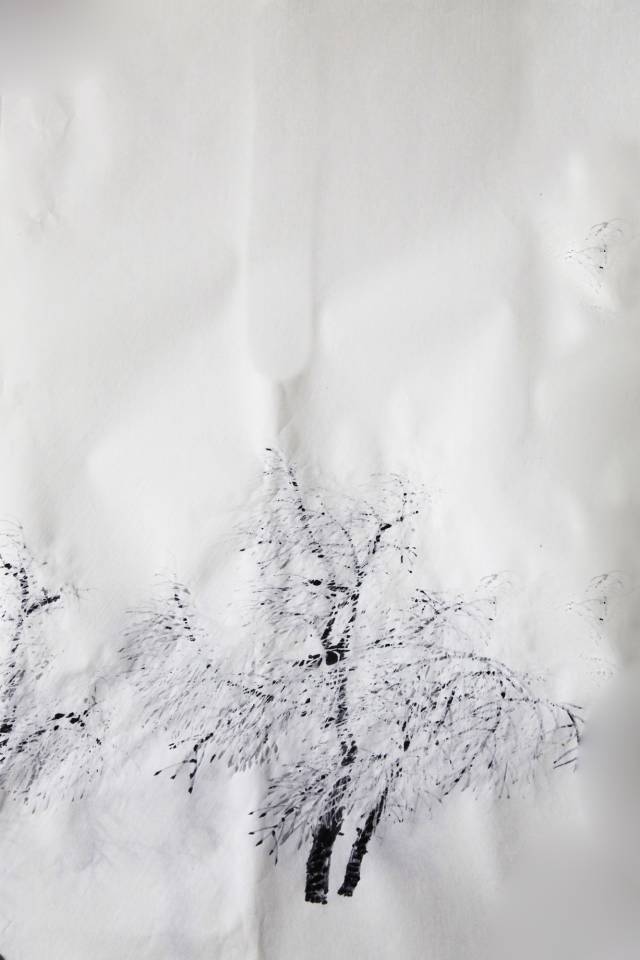 雾凇画技法